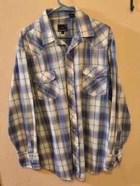 Roper Mens Western Shirt. Pearl Snaps, Perfect Condition, Sz XL